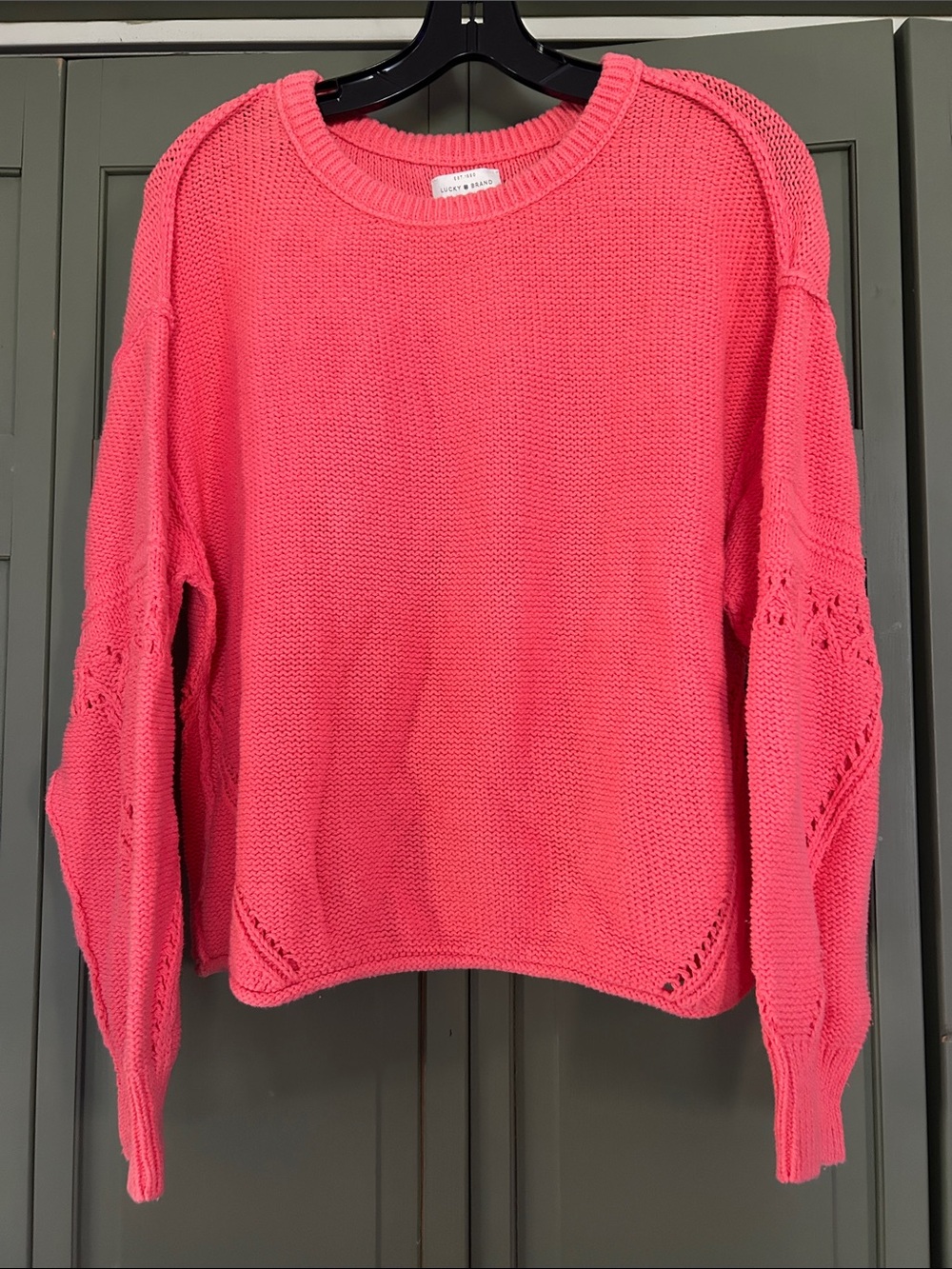 Lucky Brand Coral Crewneck Sweater